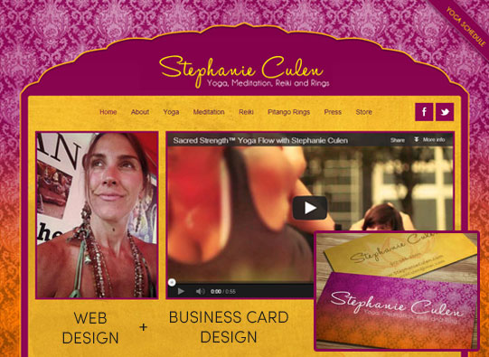 Stephanie Culen Web Site Design and Business Card Design