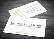 Guthrie Law Office Business Card
